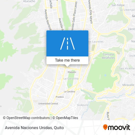 Avenida Naciones Unidas map