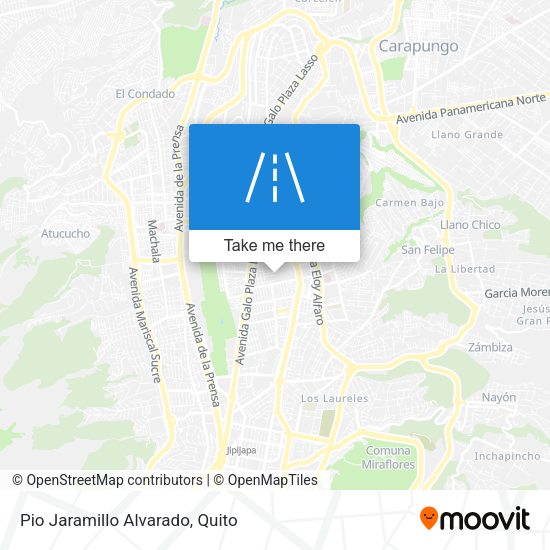 Mapa de Pio Jaramillo Alvarado