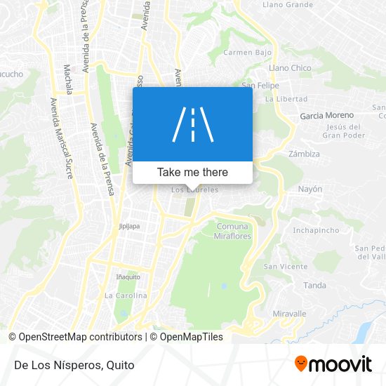 Mapa de De Los Nísperos