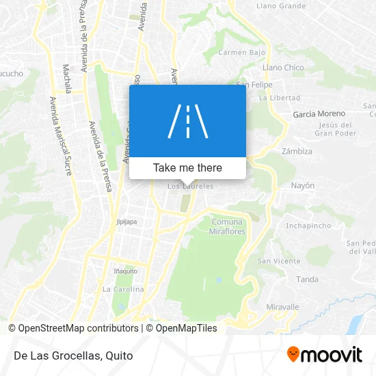 De Las Grocellas map