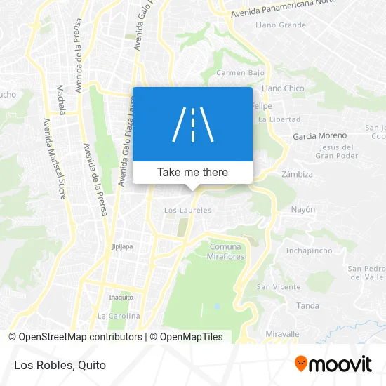 Los Robles map