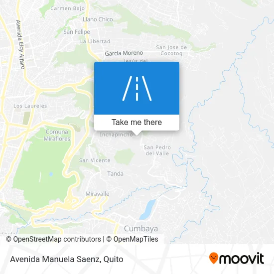 Avenida Manuela Saenz map