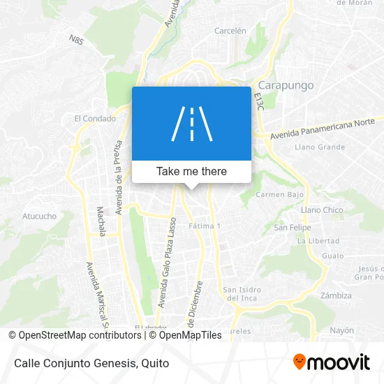 Calle Conjunto Genesis map