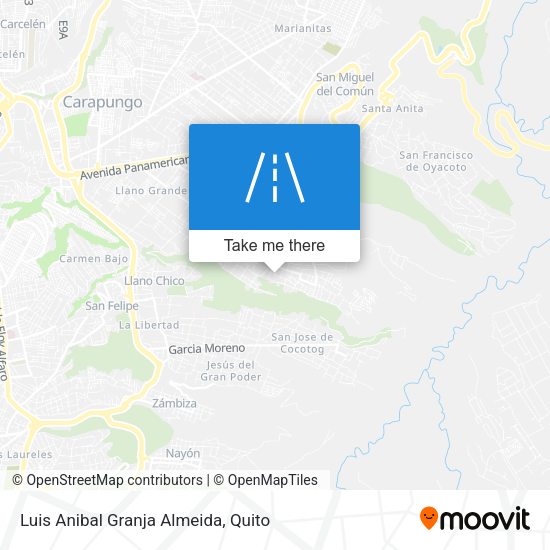 Luis Anibal Granja Almeida map