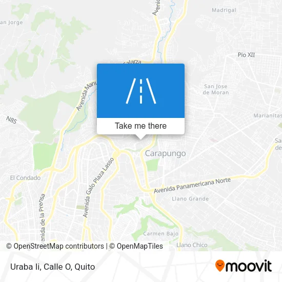 Mapa de Uraba Ii, Calle O