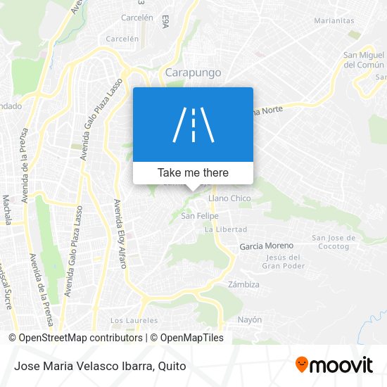 Mapa de Jose Maria Velasco Ibarra