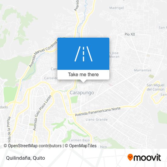 Mapa de Quilindaña