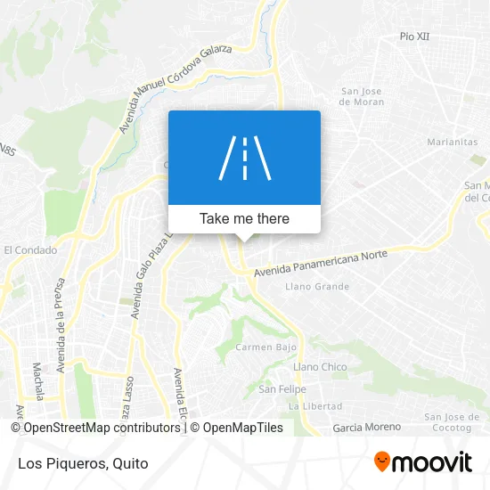 Los Piqueros map