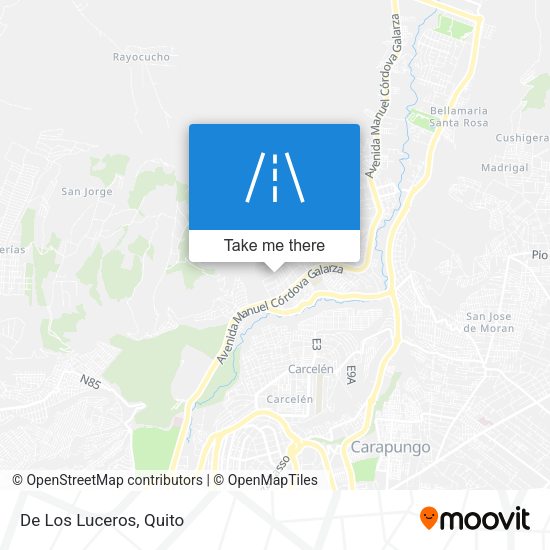 Mapa de De Los Luceros