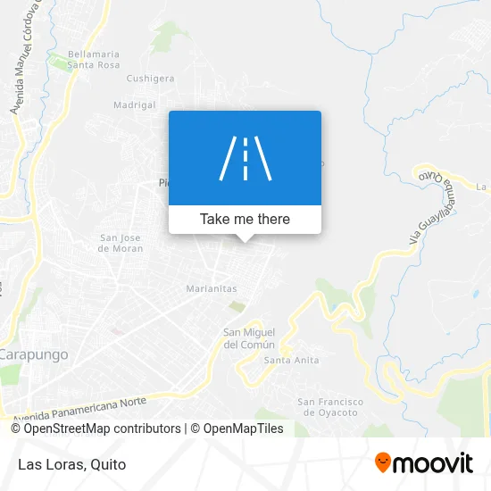 Las Loras map
