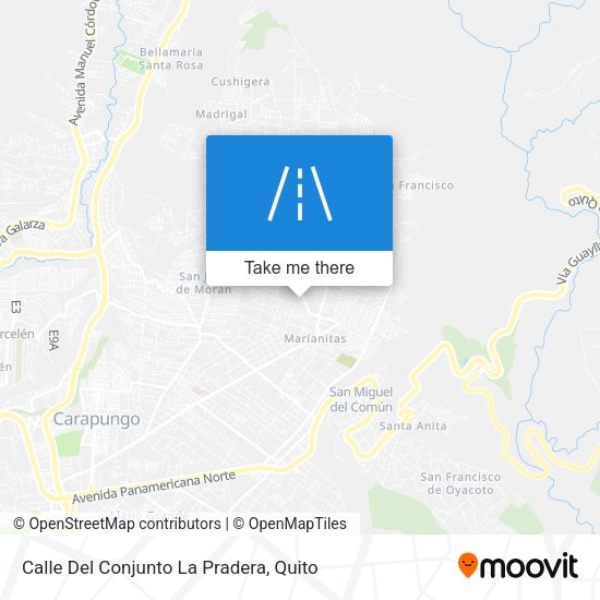 Mapa de Calle Del Conjunto La Pradera