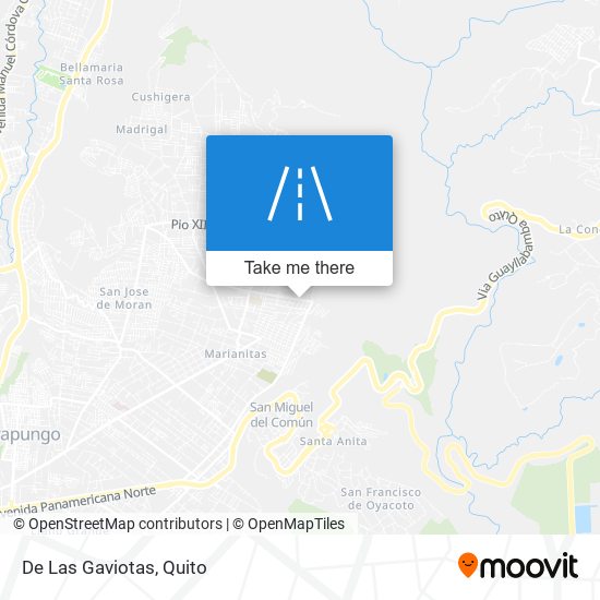 De Las Gaviotas map