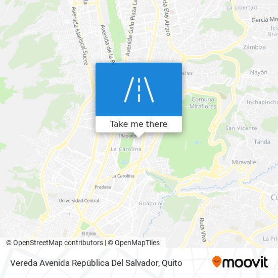 Vereda Avenida República Del Salvador map