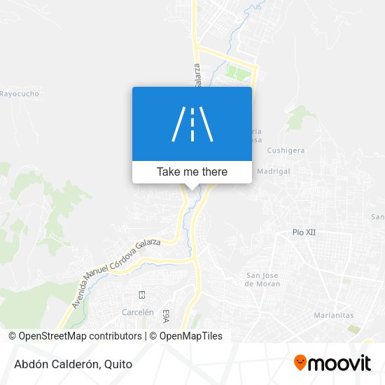 Abdón Calderón map