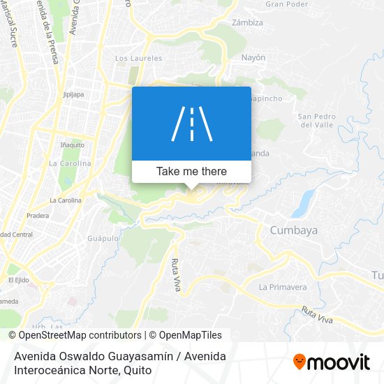 Avenida Oswaldo Guayasamín / Avenida Interoceánica Norte map