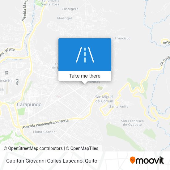 Mapa de Capitán Giovanni Calles Lascano