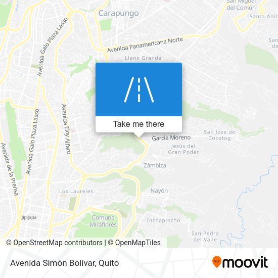Mapa de Avenida Simón Bolívar