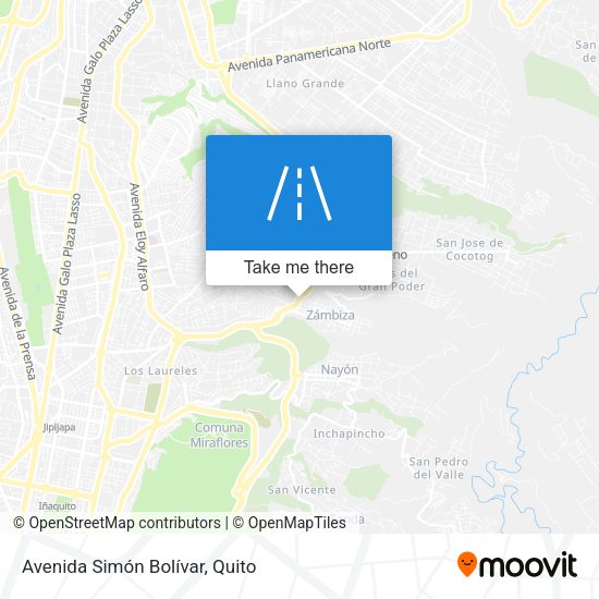 Avenida Simón Bolívar map
