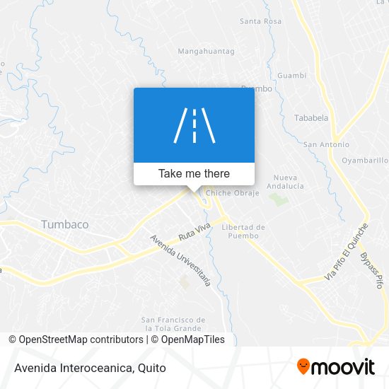 Mapa de Avenida Interoceanica