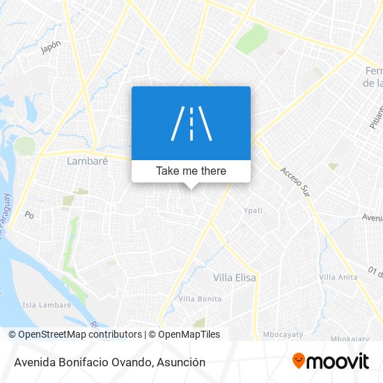 Avenida Bonifacio Ovando map