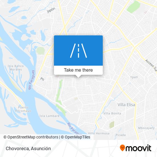 Chovoreca map