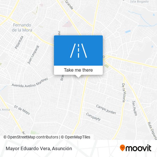 Mayor Eduardo Vera map