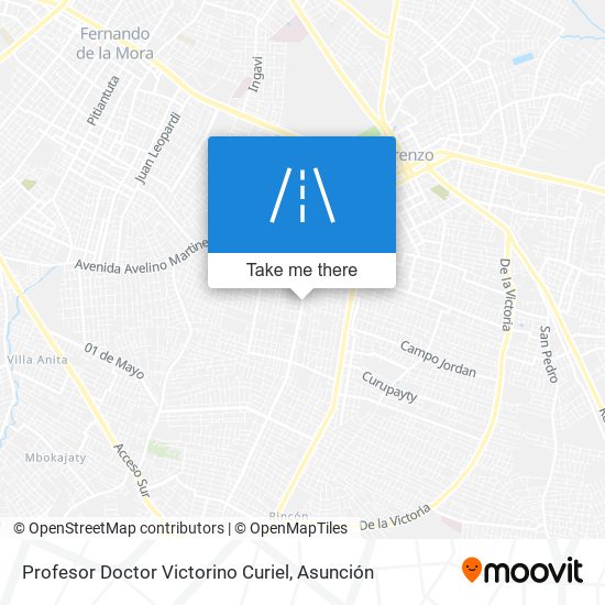 Mapa de Profesor Doctor Victorino Curiel