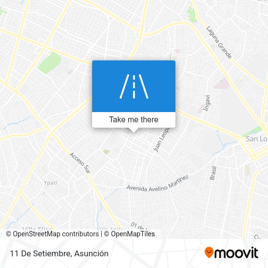 Mapa de 11 De Setiembre
