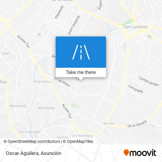 Oscar Aguilera map