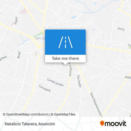 Natalicio Talavera map