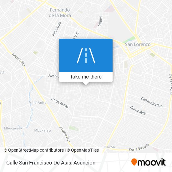 Calle San Francisco De Asís map