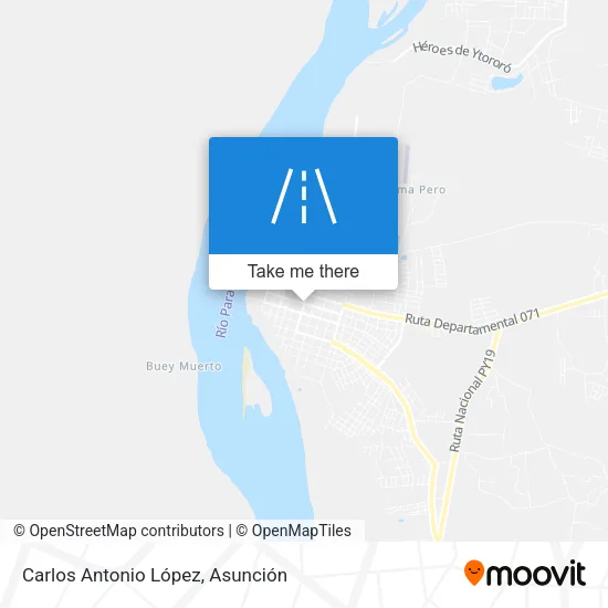 Carlos Antonio López map