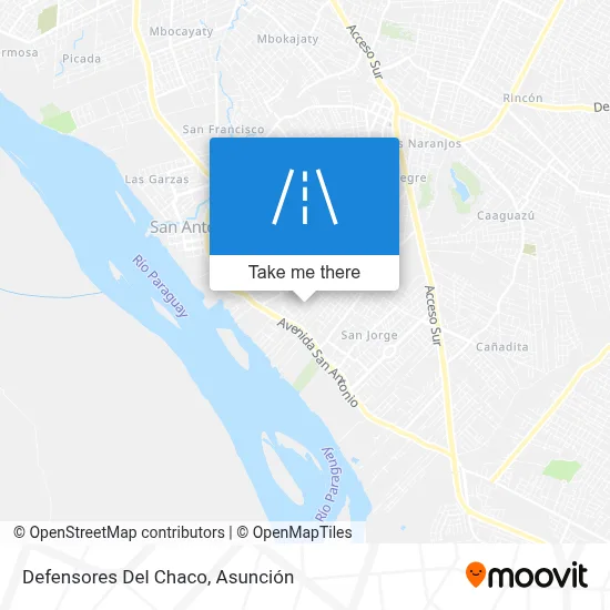 Mapa de Defensores Del Chaco