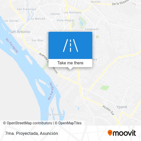 Mapa de 7ma. Proyectada