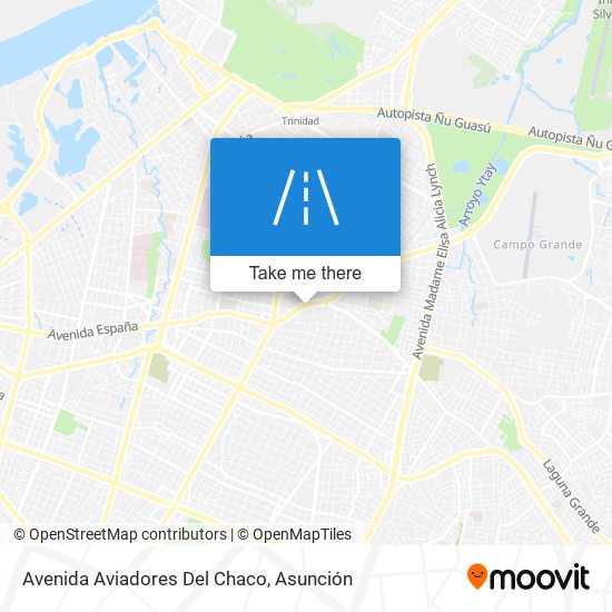 Mapa de Avenida Aviadores Del Chaco