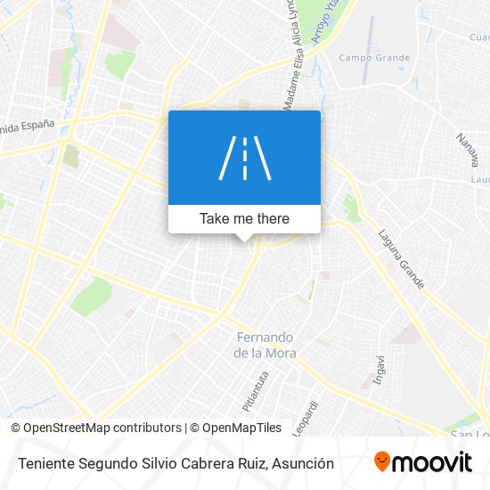 Teniente Segundo Silvio Cabrera Ruiz map