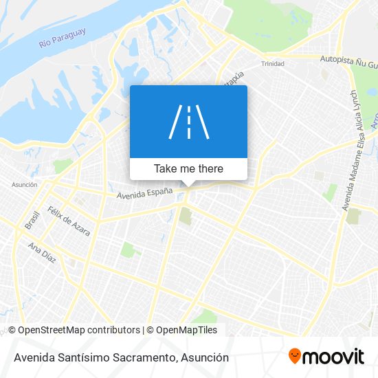 Avenida Santísimo Sacramento map