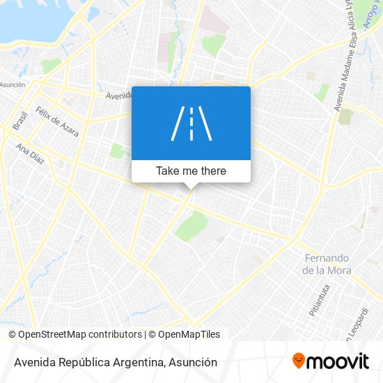 Mapa de Avenida República Argentina