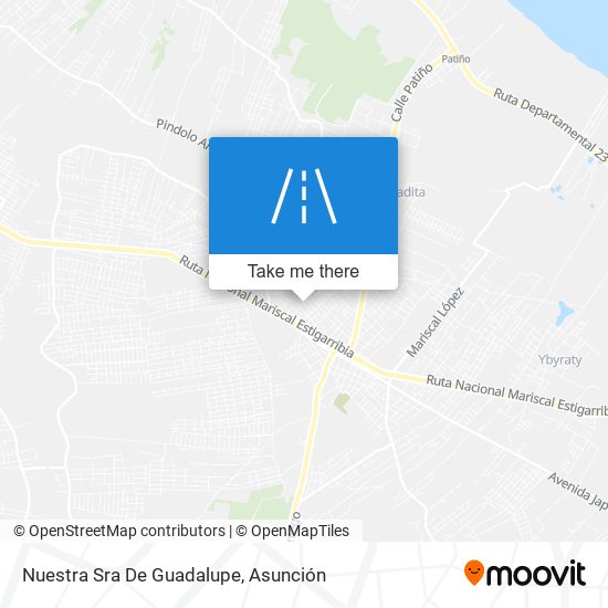 Nuestra Sra De Guadalupe map