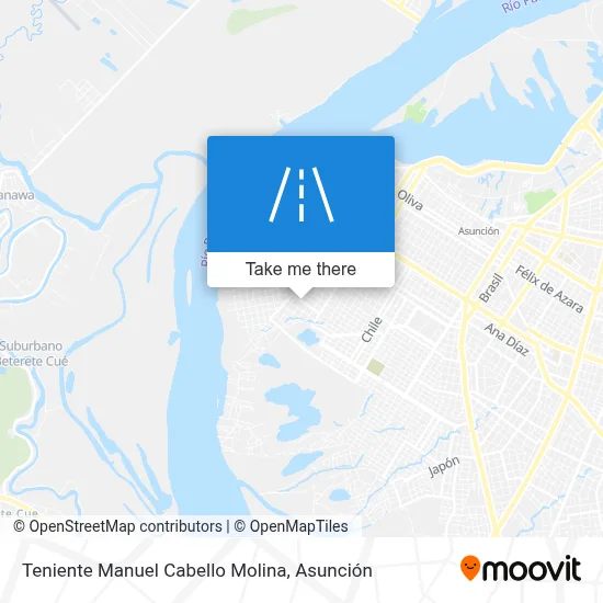 Mapa de Teniente Manuel Cabello Molina