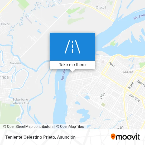 Mapa de Teniente Celestino Prieto