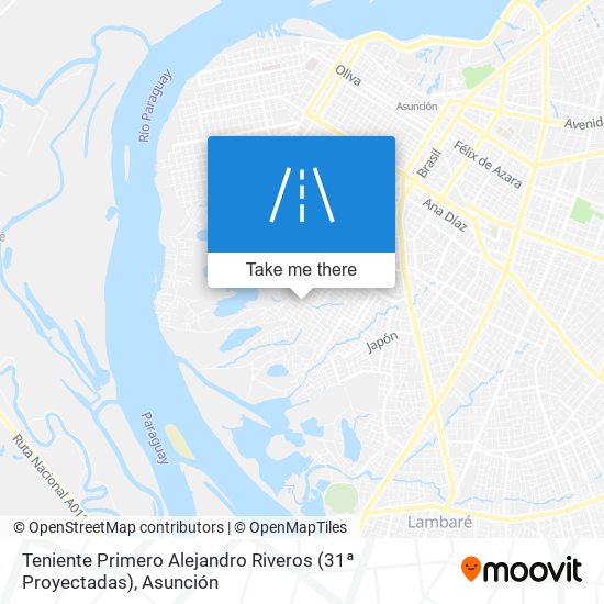 Teniente Primero Alejandro Riveros (31ª Proyectadas) map