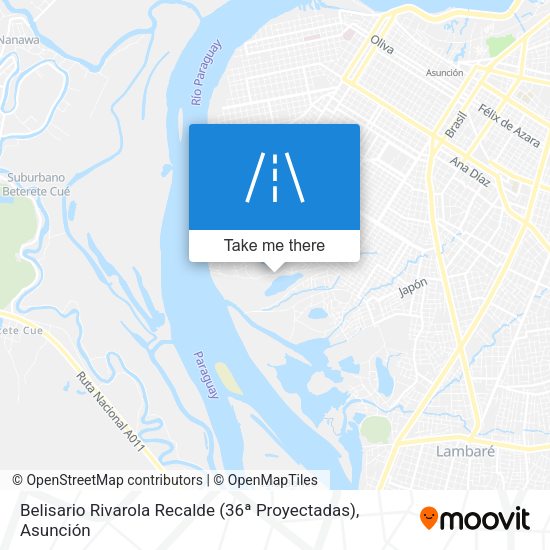 Mapa de Belisario Rivarola Recalde (36ª Proyectadas)