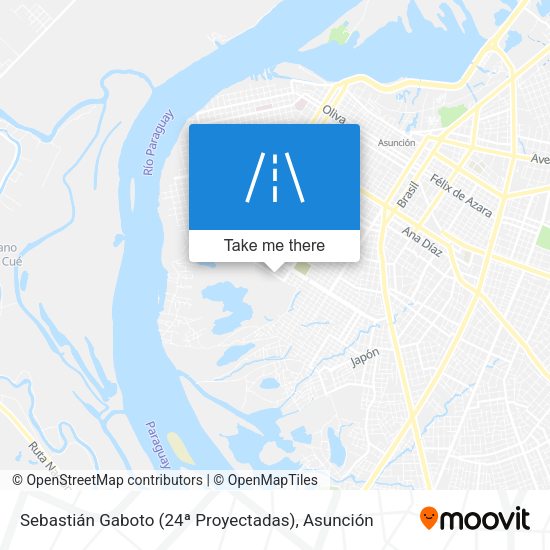 Mapa de Sebastián Gaboto (24ª Proyectadas)