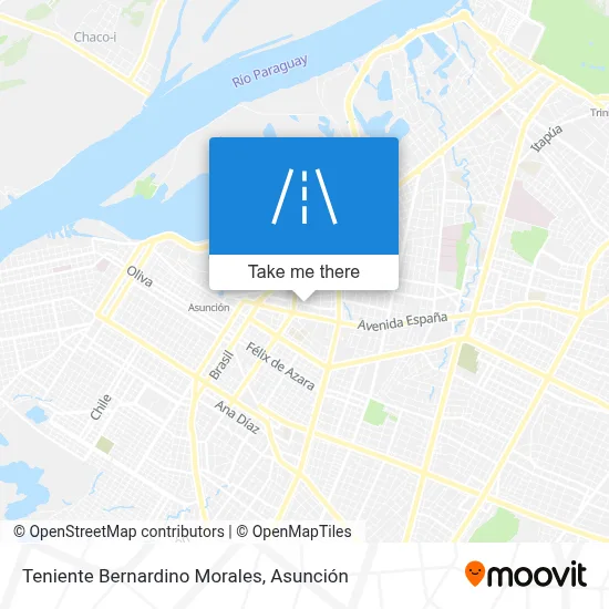 Mapa de Teniente Bernardino Morales