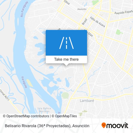 Mapa de Belisario Rivarola (36ª Proyectadas)