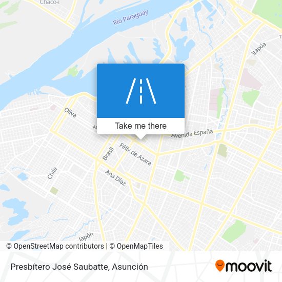 Mapa de Presbítero José Saubatte