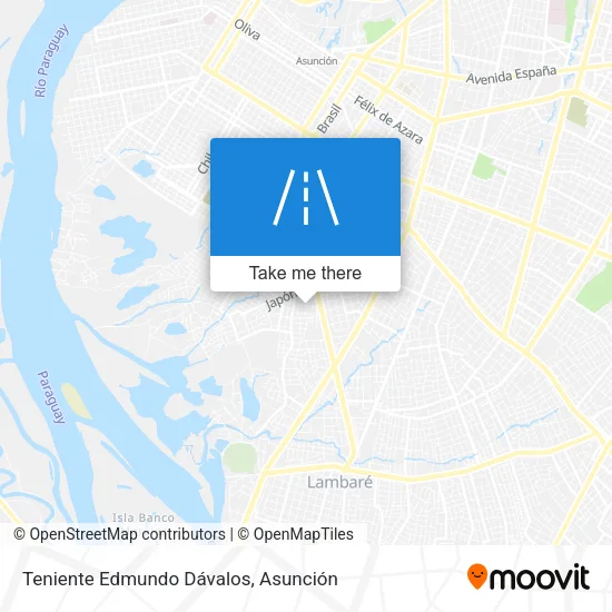Mapa de Teniente Edmundo Dávalos