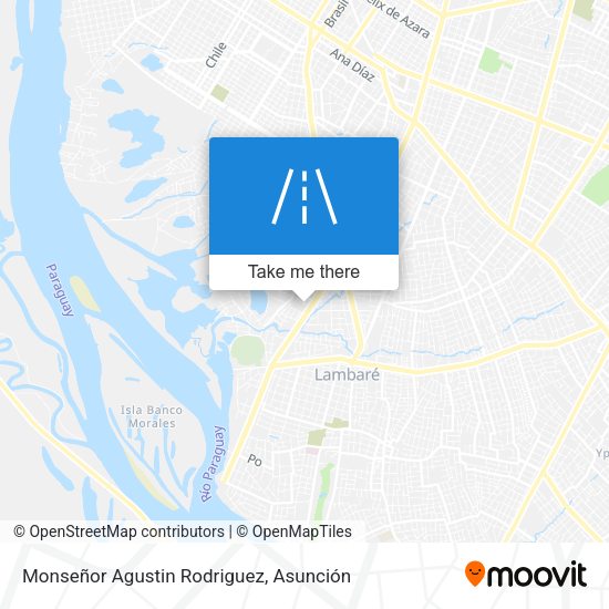 Mapa de Monseñor Agustin Rodriguez