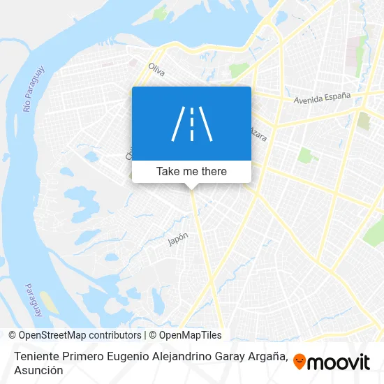 Mapa de Teniente Primero Eugenio Alejandrino Garay Argaña